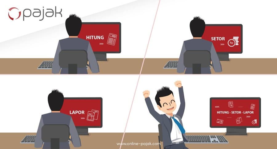 Hitung, Setor, Lapor Pajak Online di OnlinePajak