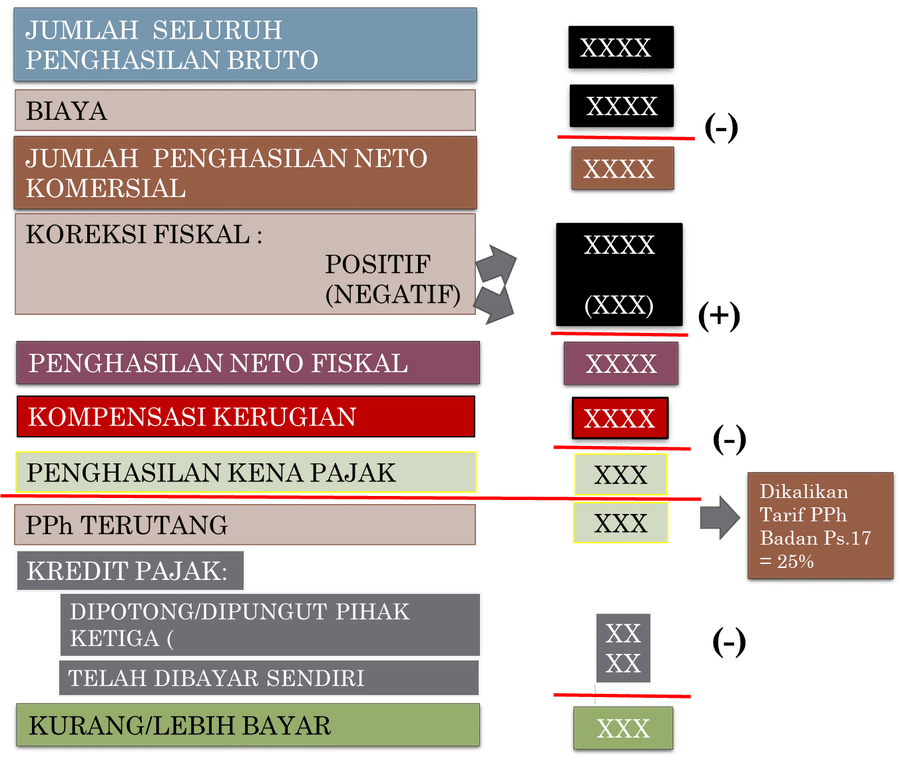 contoh perhitungan pph badan